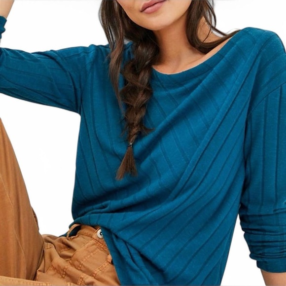 NWT Anthropologie Maeve Devine Tunic Top - Blue XS - Picture 4 of 9